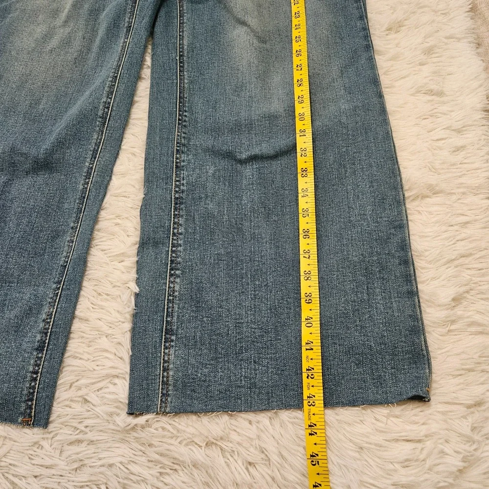 NWOT OAT‎ NY Women's Sz 16W Med Wash High Rise Wide Leg Cropped Jeans - Picture 5 of 12